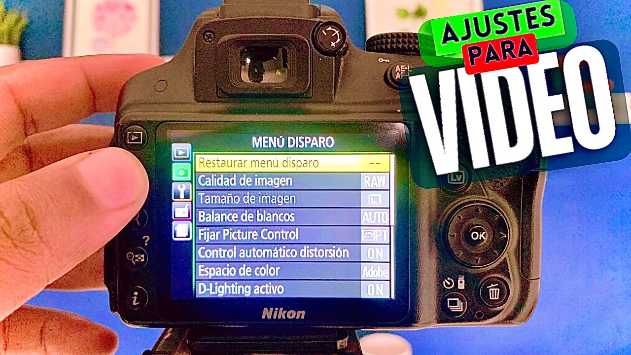 MEJORES AJUSTES para Video - NIKON D3300, D3200, D3100