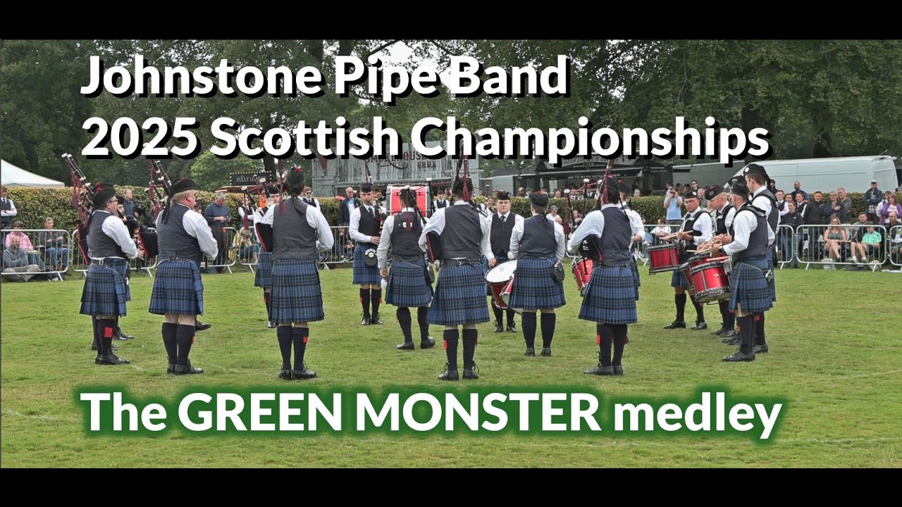 Johnstone Pipe Band at the 2025 Scottish Pipe Band Championships