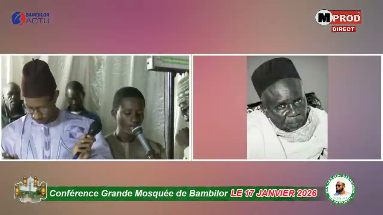 DIRECT : CONF&Eacute;RENCE GRANDE MOSQU&Eacute;E DE BAMBILOR