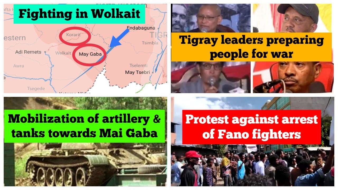 Fighting in Wolkait | Tigray preparations for war | Protest in Amhara against arrest of Fano