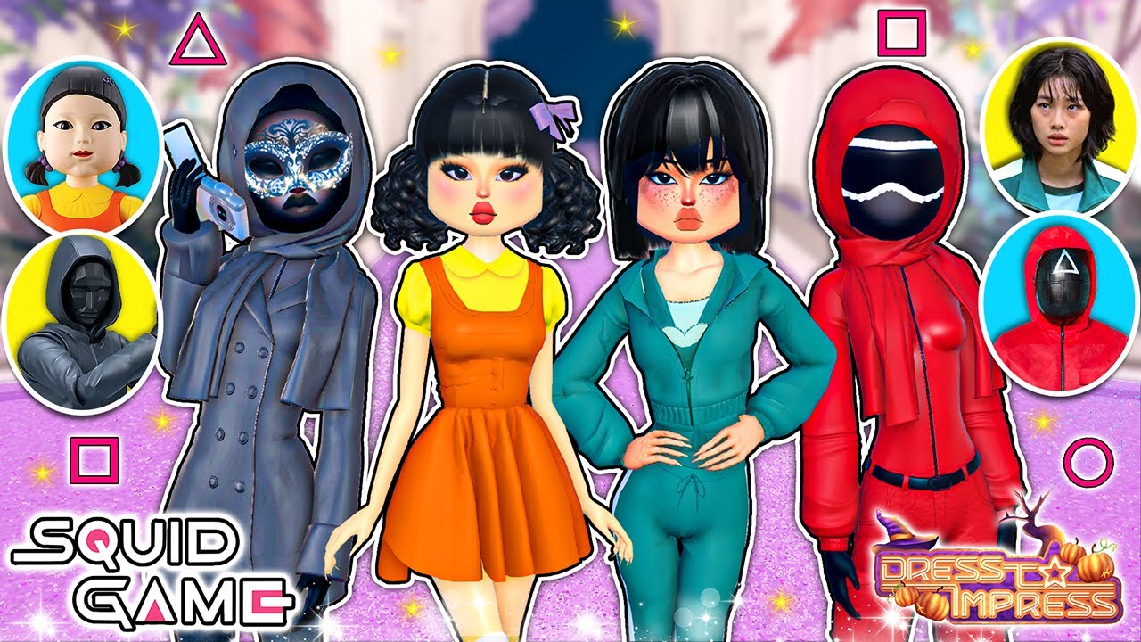 Buying SQUID GAME Themes in DRESS to IMPRESS | Roblox Pretty Dti