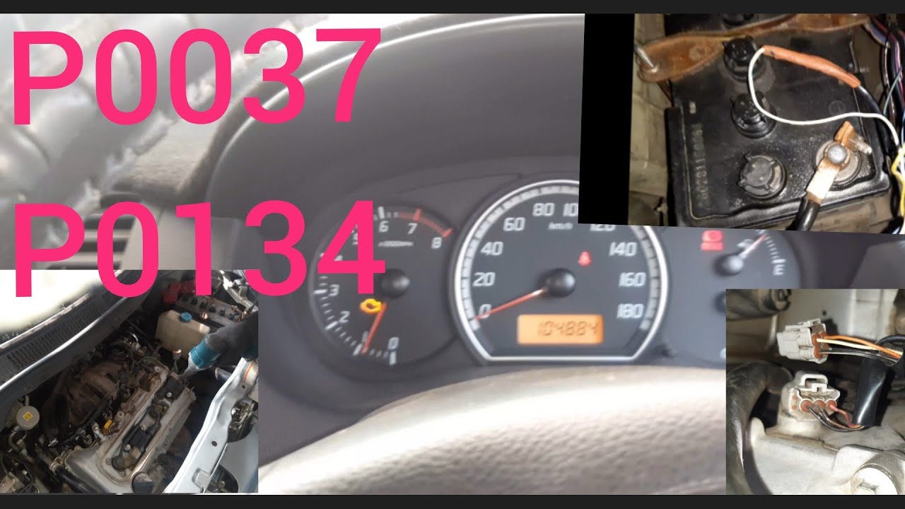 SUZUKI SWIFT Engine sign on  Engine sign on code p0037 p0134 problem solution now