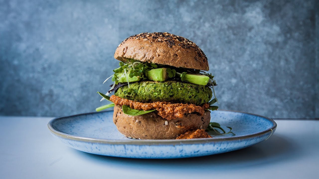 The Green Warrior Burger recipe (Vegan, High-protein & GF)