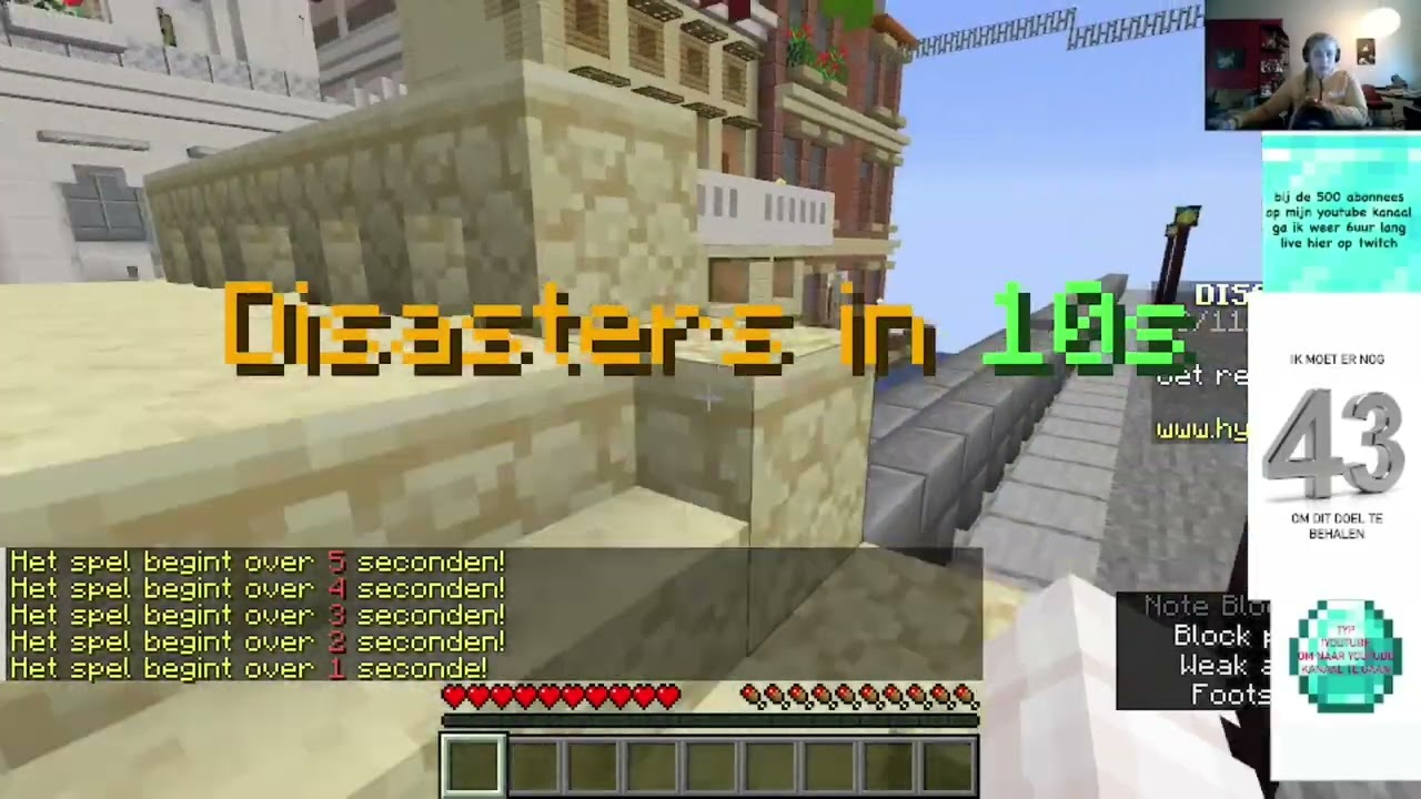 we gaan disasters doen op hypixel