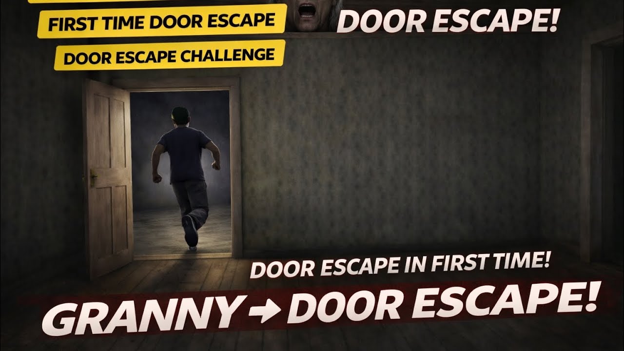 GRANNY DOOR ESCAPE 😱 | First Time Door Escape Challenge 🔥 (Impossible Escape!#DoorEscape #GrannyGame