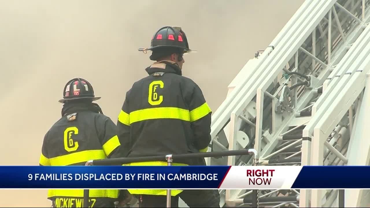 4-alarm fire damages 2 Cambridge buildings
