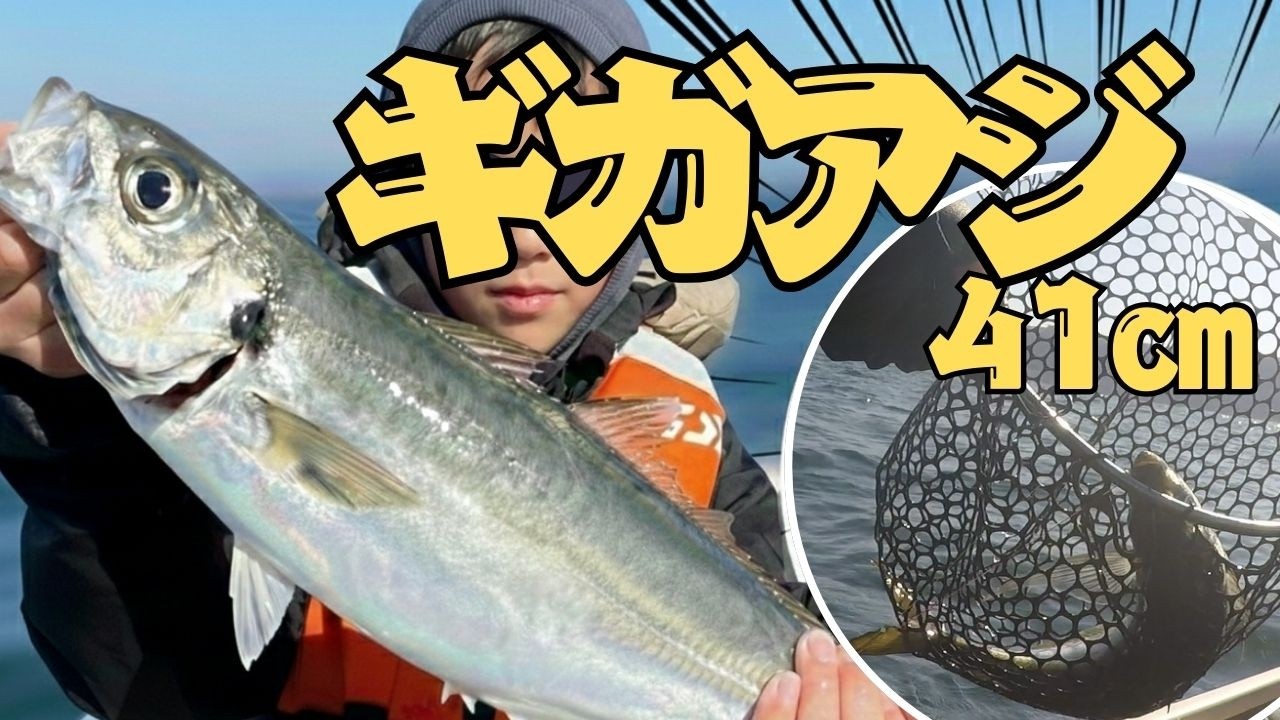 【41cmギガアジ】走水で起きた奇跡の一投｜みうらボート　 ボート釣り　手漕ぎボート　ファミリーフィッシング