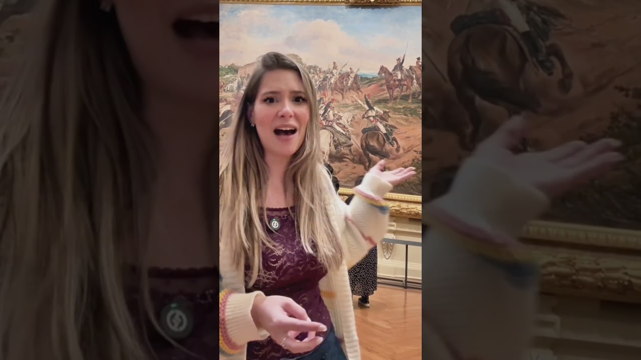 a pintura Independ&ecirc;ncia ou Morte, de Pedro Am&eacute;rico &eacute; uma far&ccedil;a