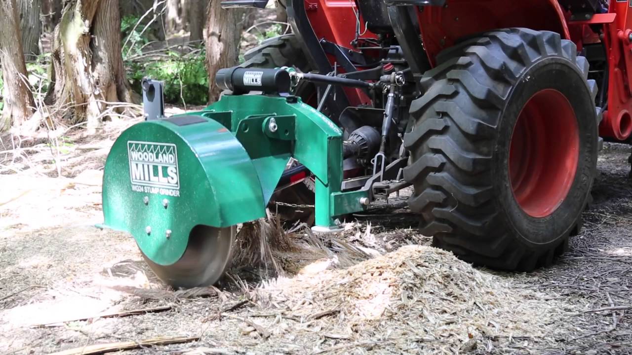 WG24 Stump Grinder Demonstration