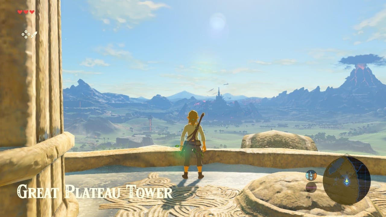 A primeira torre - Torre do Grande Platô/Great Plateau Tower - Zelda: Breath of the Wild