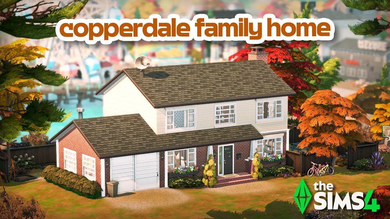 Идеальный семейный дом в Коппердейле 🤎 | The Sims 4 Быстрая сборка