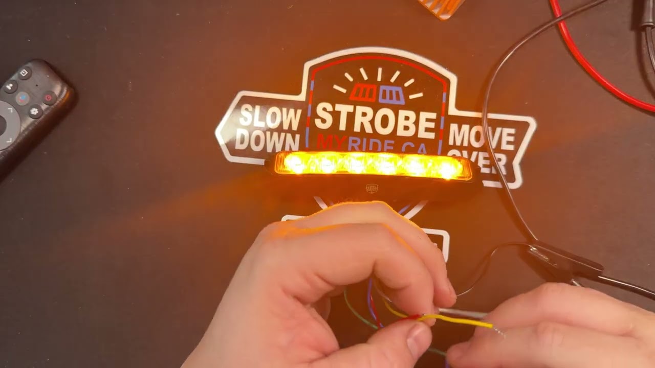 Dual Colour 3-Mode Warning Lights Explained | Amber White Surface Mount