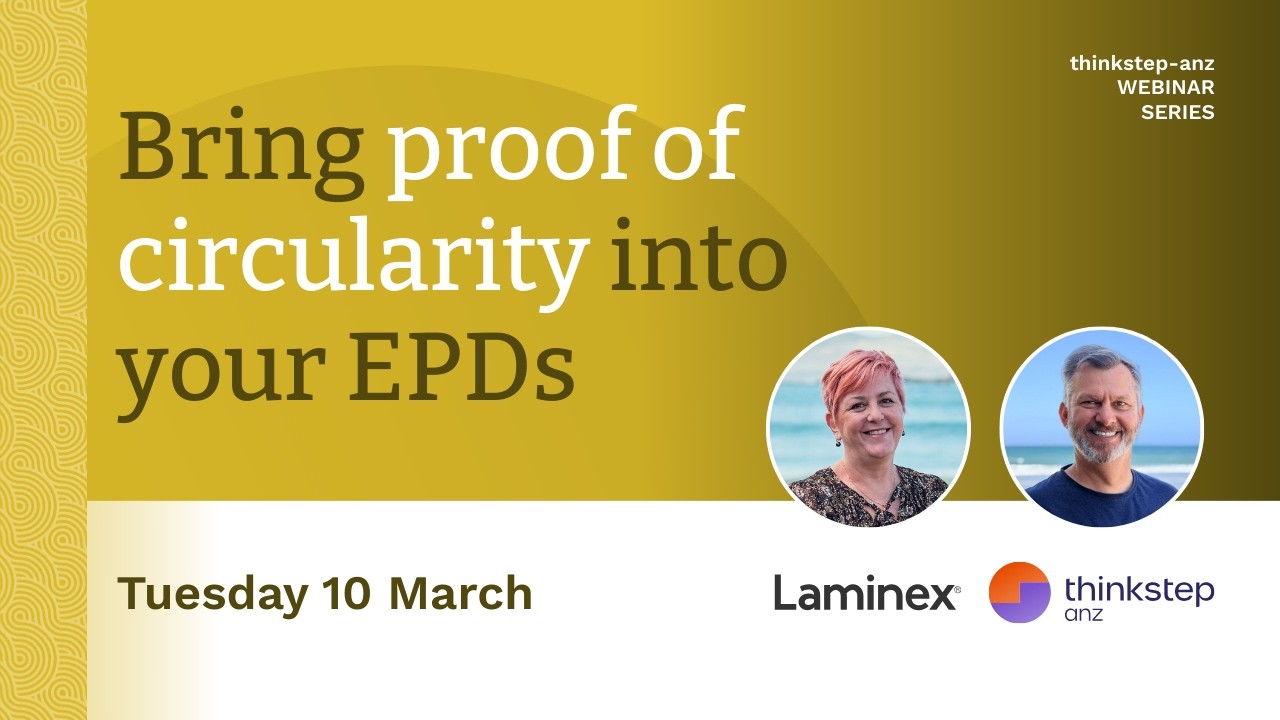 Bringing proof of circularity into Environmental Product Declarations (EPD) - webinar with Laminex