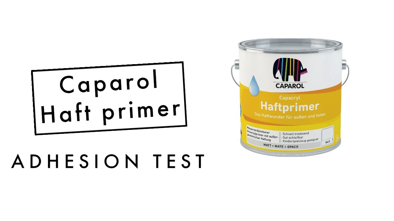 Adhesion test using Caparol Capacryl Haftprimer