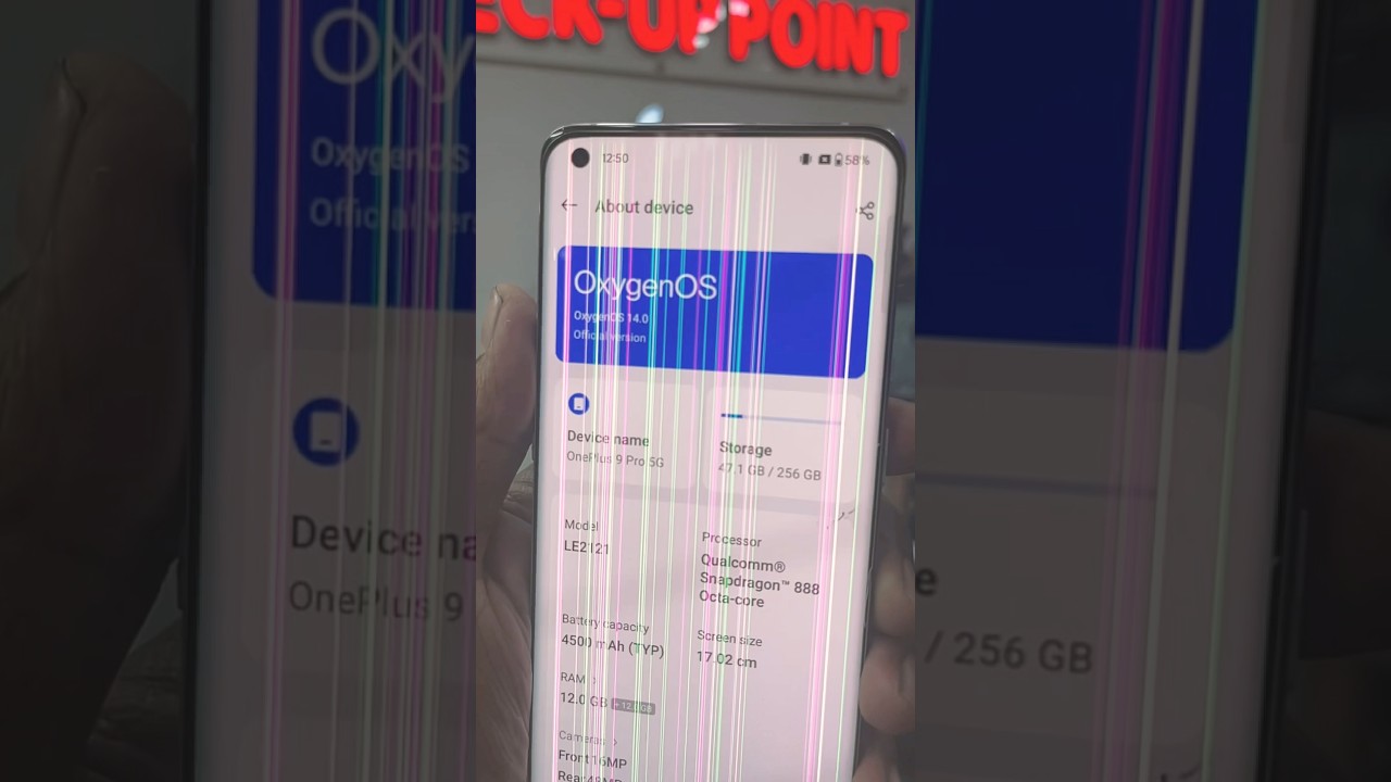 Oneplus 9 Pro 🔥🔥  Greenline Problem ✅ @CheckupPoint143 #foryou #shorts #shortvideo #foryourpage