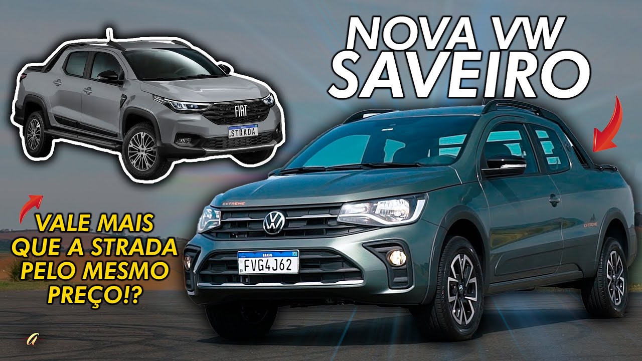 NOVA SAVEIRO OU STRADA POR R$ 115 MIL? FAZ SENTIDO COMPRAR A PICAPE DA VW POR ESSE PREÇO?