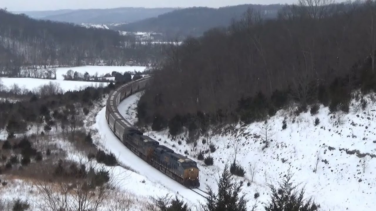CSX freights on the Carrollton Railroad & LCL Subdivision Glencoe to Crestwood Kentucky