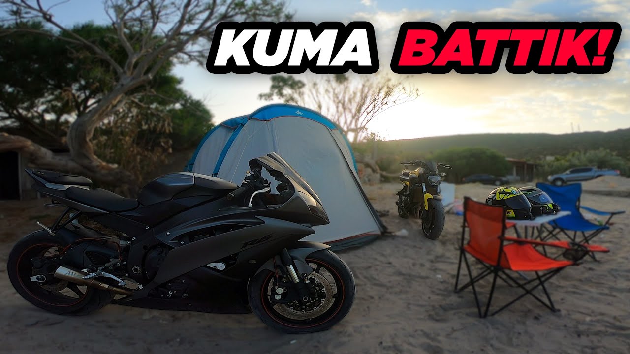 R6 ile KAMP! KUMA SAPLANDIK!! | MOTOVLOG #111
