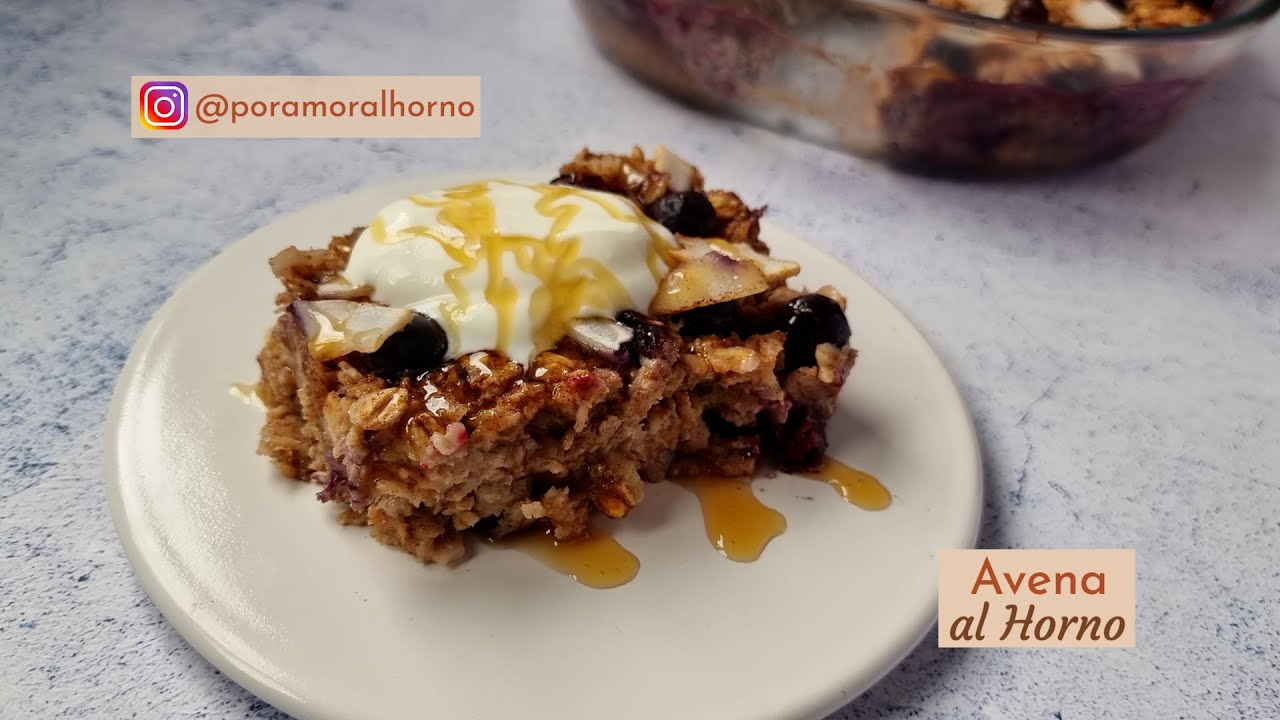 Deliciosa Avena al horno - opción para desayuno