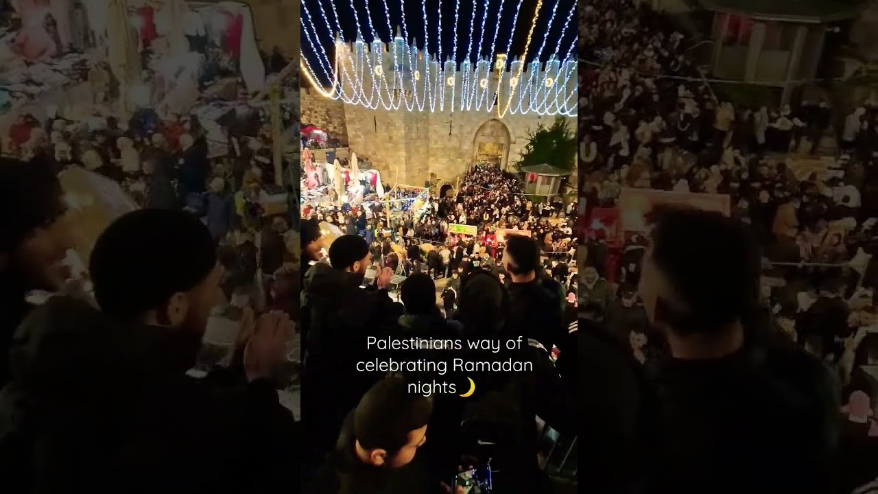 Palestinian's unique way of celebrating Ramadan🌙✨️ #palestine #alaqsa #ramadan #shorts