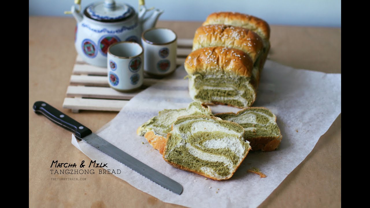 Matcha-Milk Tangzhong Bread RECIPE | The Tummy Train