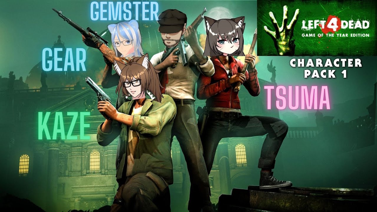 Left 4 dead with @KazeKronoz @Gemster_ @tsuma_asmr Part 7 story final?