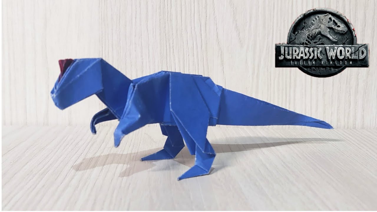 Origami Allosaurus // Cómo hacer Dinosaur Allosaurus de Origami / Jurassic World