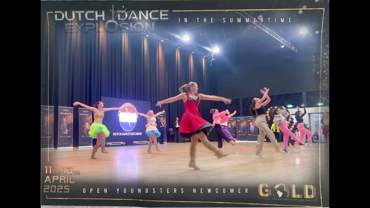 Dutch Dance Explosion GOLD 2025 Open Youngster Newcomer ‘In the summertime’ #Susan L Dance&whatnot