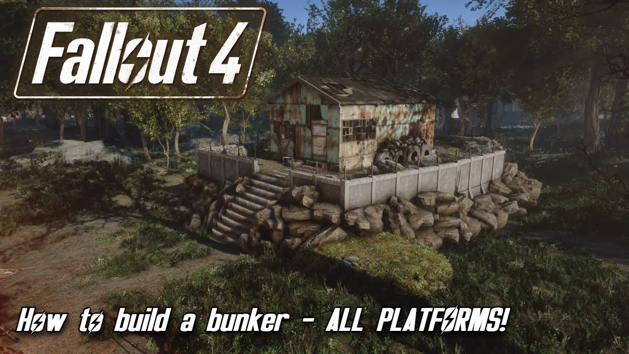 How to build a bunker in Fallout 4 (ALL PLATFORMS)