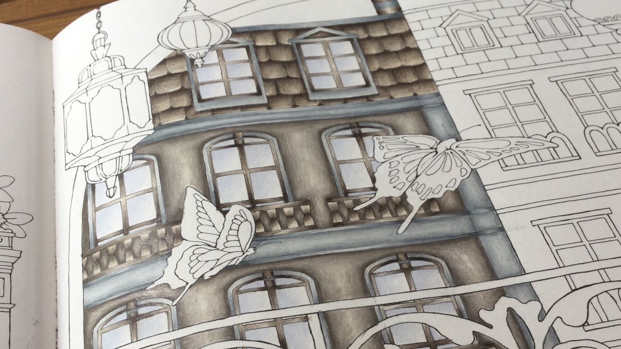 MENUET DE BONHEUR - prismacolor pencils - part 1