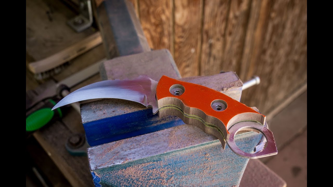 Making Karambit from Concrete Saw Blade Part 3