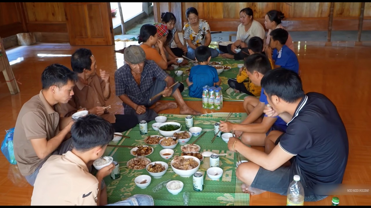 Receiving Help from the Villagers and Cooking a Communal Feast