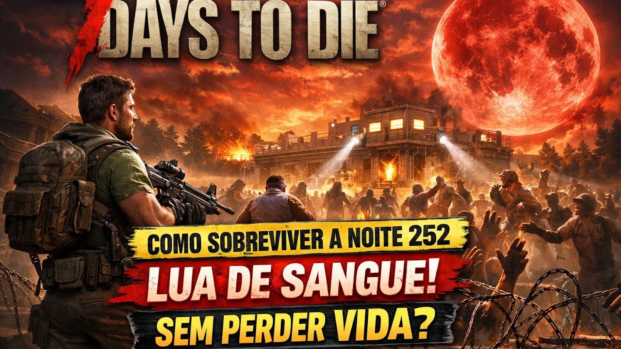 7 DAYS TO DIE - COMO SOBREVIVER A NOITE 252, LUA DE SANGUE, SEM PERDER VIDA ?