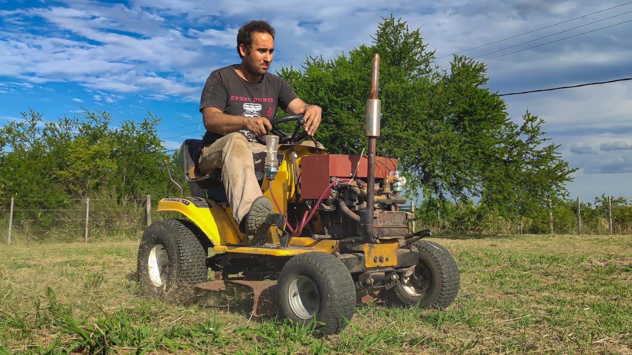 Fuimos a CORTAR PASTO con el TRACTORCITO 🚜 y casi corta BIELA 😅