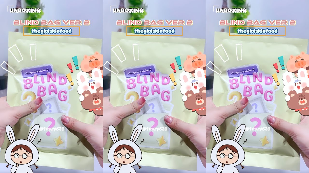 Unboxing Blind Bag Ver 2 thegioiskinfood | Lần đầu khui túi mù cùng Tmey #unboxing #blindbag