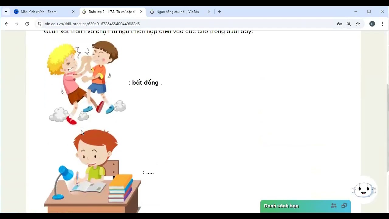 VIOEDU Lớp 2: Từ chỉ đặc điểm