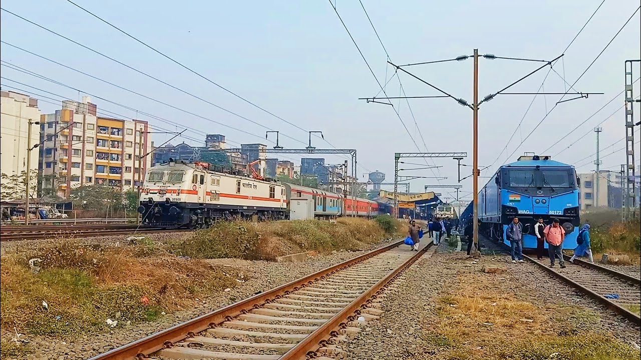 12966 Bhuj Bandra terminals weekly superfast Express overtake Kutch SF Exp skipping Vapi 130 kmph 🚀