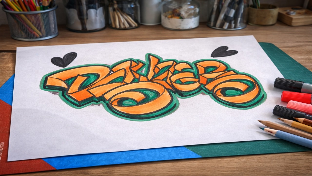 turn-graffiti-tag-into-3d-letters graffiti tagging.