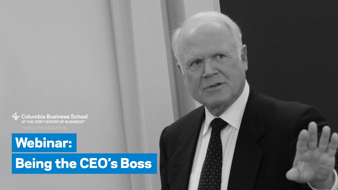Being the CEO's Boss