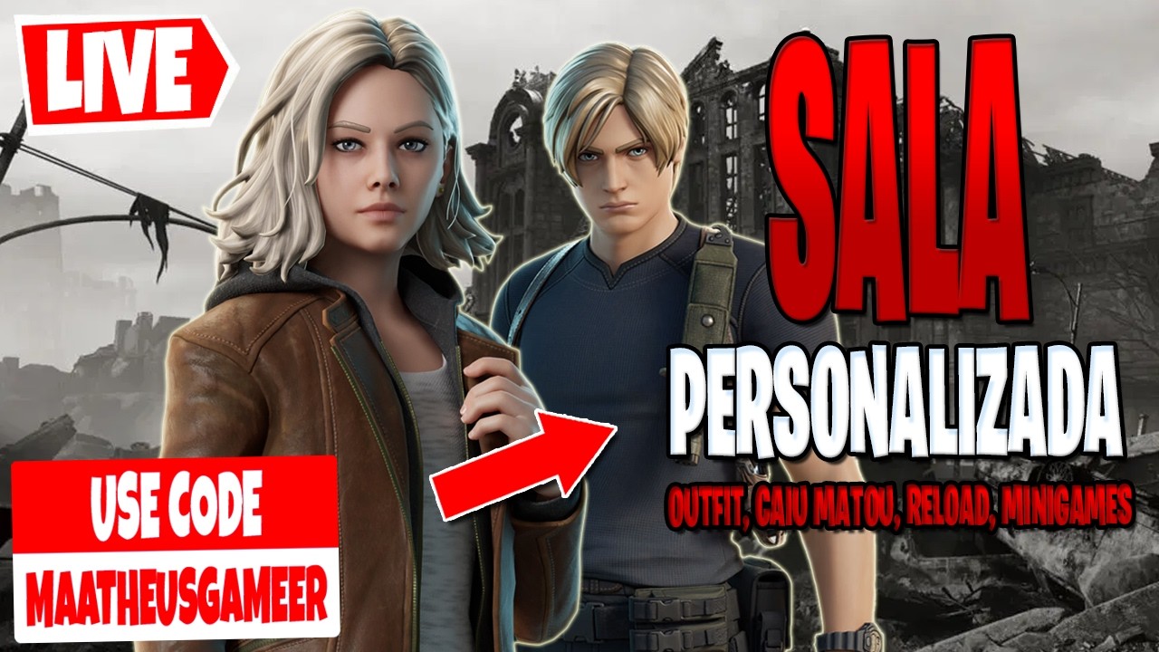 FORTNITE AO VIVO | JOGANDO COM OS INSCRITOS ! PERSONALIZADAS | OUTFIT | FORTNITE CAPÍTULO 7