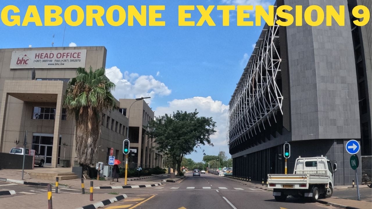 Gaborone - Driving in Extension 9 - Botswana