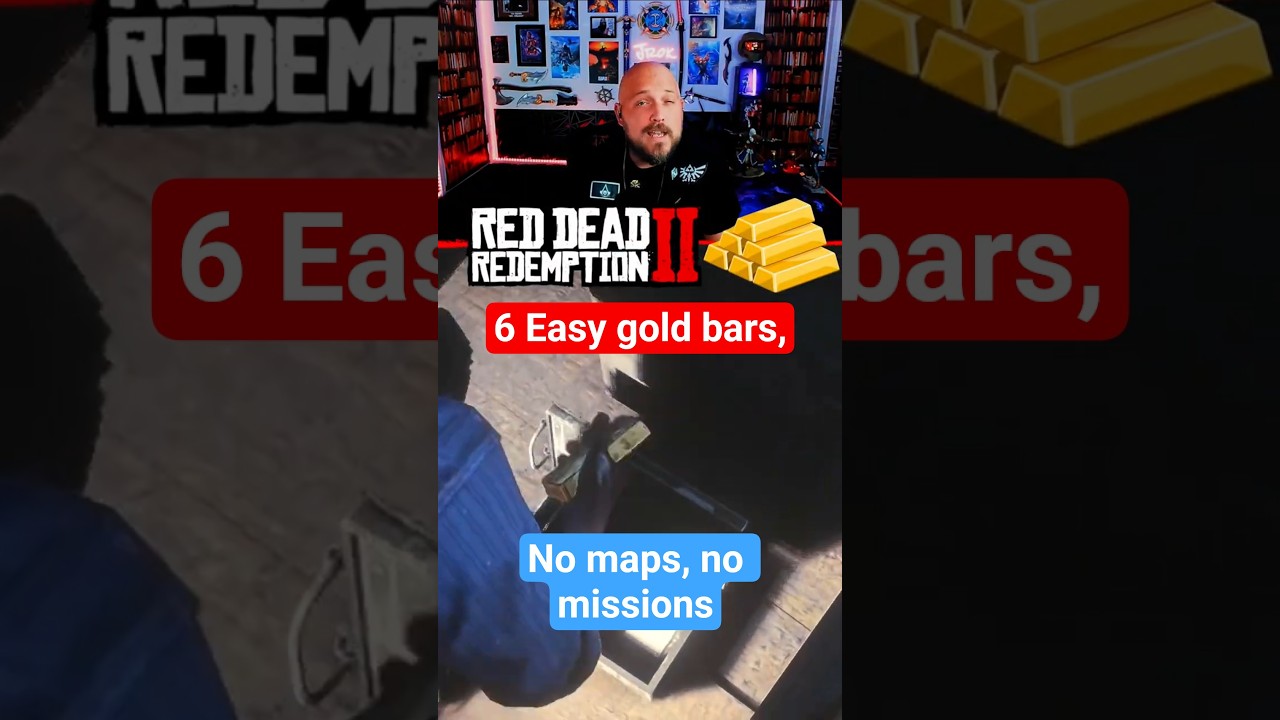 RDR2 - 6 Easy Gold Bars - No Treasure Maps, No Missions!
