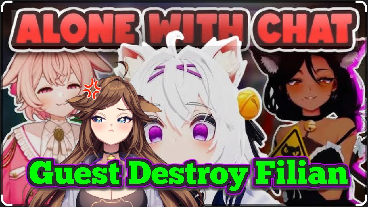 [Friends are Gonna Get her Banned] Best of Filian Leaving Guests with Chat for ONE MINUTE Reaction