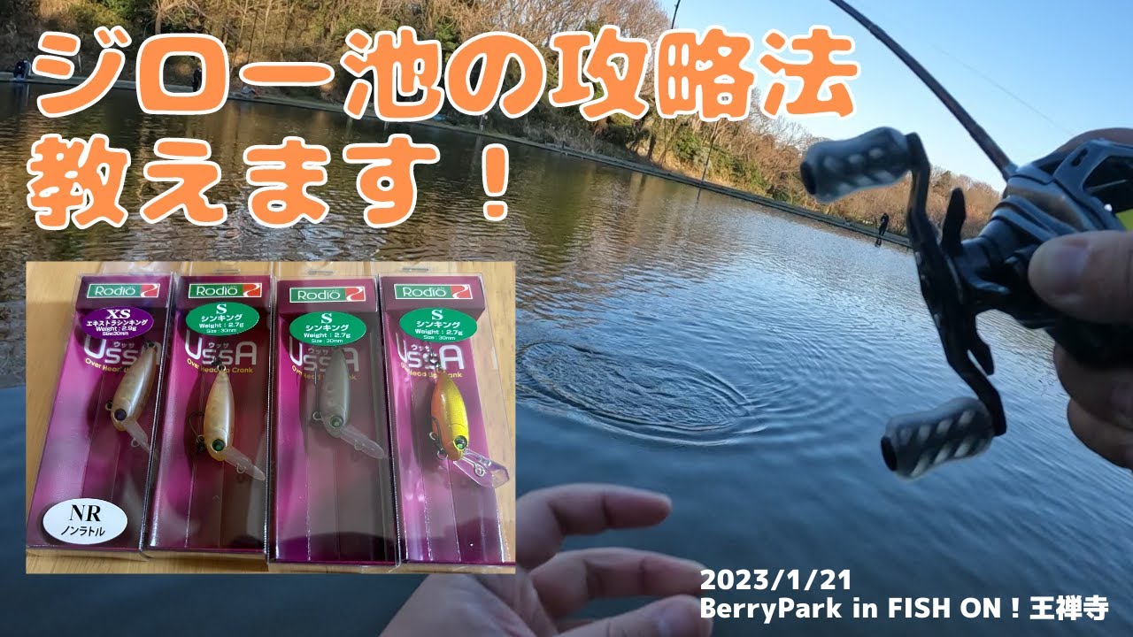 [フィッシュオン王禅寺]ジロー池を攻略したいならウッサを使え！[エリアトラウト]