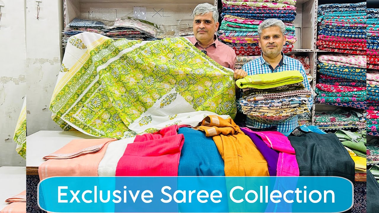 Hand Block Print Sarees Collection | Jaipuri Cotton, Chanderi Silk, Linen & Modal Silk Sarees #saree