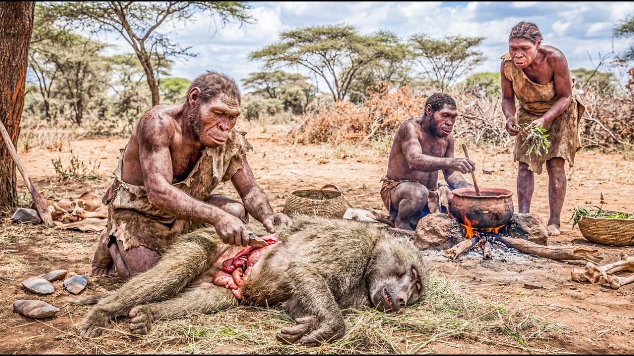 2 million years: This tribe of Homo habilis still hunts baboons for lunch! 😱