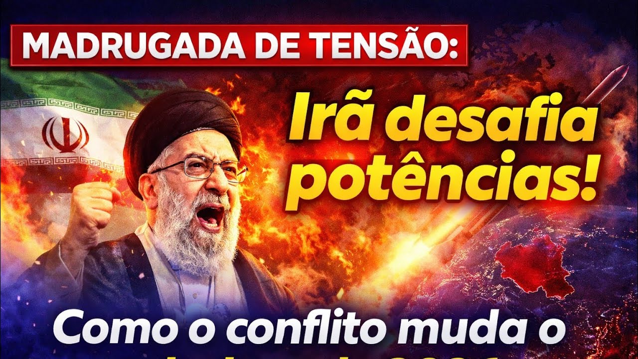 MADRUGADA DE TENSÃO: Irã desafia potências! Como o conflito muda o tabuleiro de 2026.