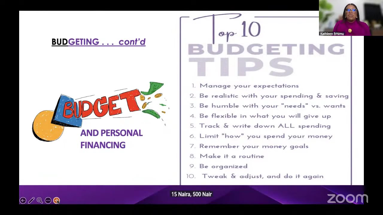 EmpowerHER FINANCIAL LITERACY TRAINING