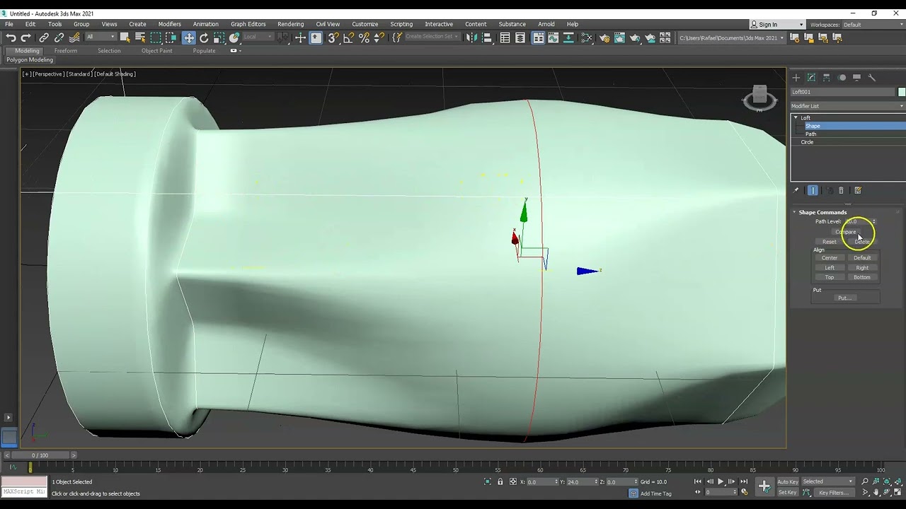 Ejercicio LOFT con 3d Max