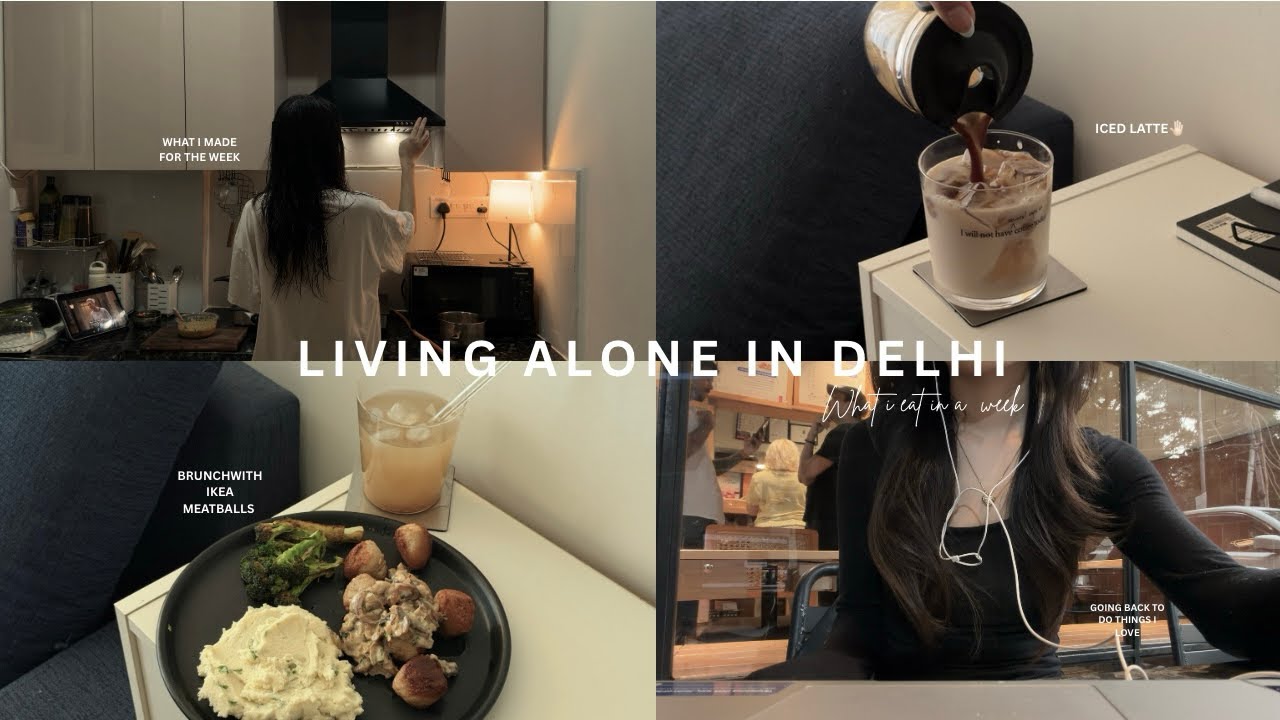 Daily vlog| Homebody in delhi🍢| what i eat in a week| Brunch with ikea meatballs| and more
